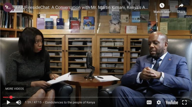 A Conversation with Mr. Martin Kimani, Kenyan Ambassador to the UN